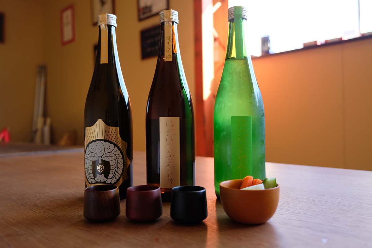 「Sanyoshi x NODATE bowl 70 」で仁井田本家のしぜんしゅ３種類の角打ち体験