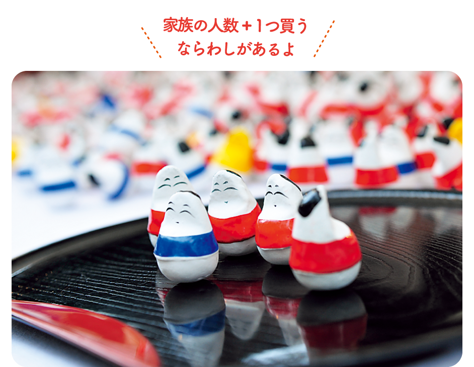 家族の人数＋1つ買うならわしがあるよ