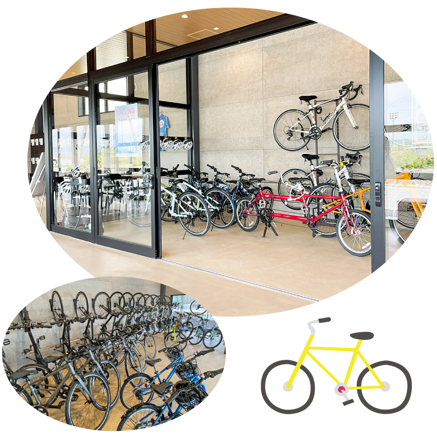 新舞子サイクルステーション店内