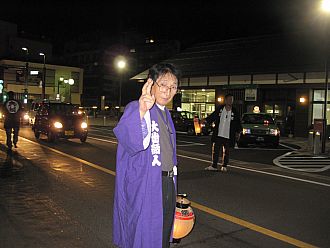 けんか祭り隊長・茂さん。本日ラジオ出演です