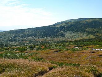 これからの辿る道、梵天岩方面