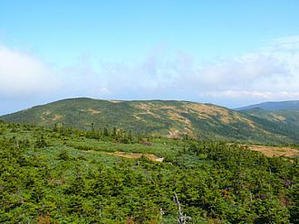 梵天岩から人形石方面
