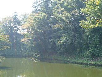 お堀の廻りも少しずつ