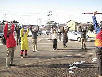 しっかり準備運動