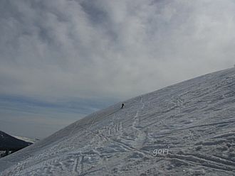 大斜面を独り占め