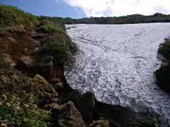 箕輪山の雪渓