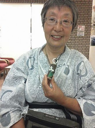 出来上がり！山で出会った花を描きました