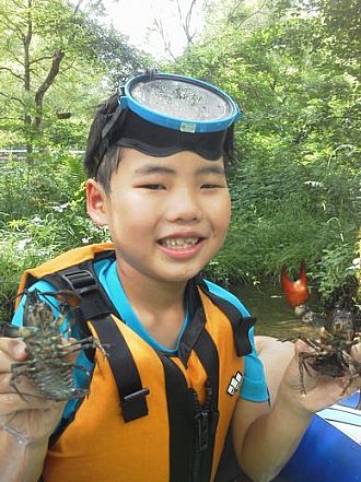 ウチダザリガニ、だぶるげっと！