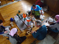 大朝日小屋にて。今日の晩メシはラーメン＆ライス