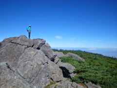 どうですか、この青空！　梵天岩にて