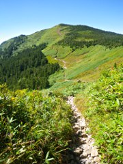 今回の旅、最後の山・西大巓