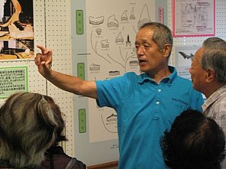 ガイドさんがレクチャーしてくれます。