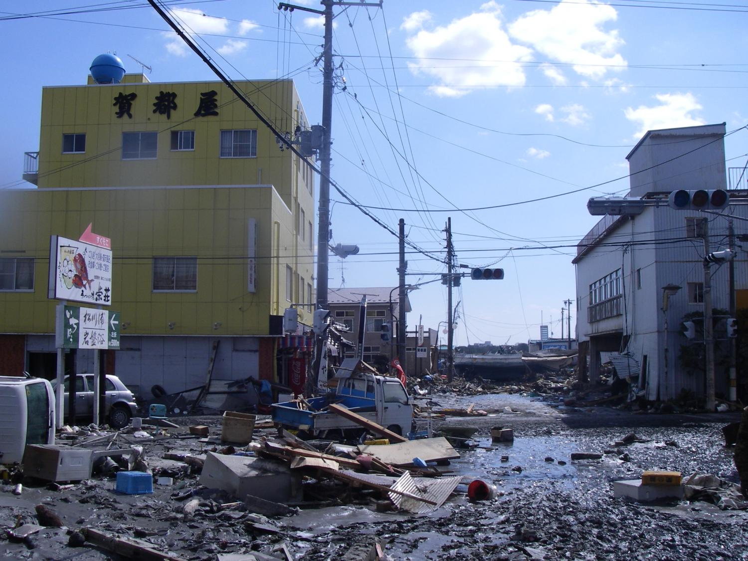 震災当時の松川浦