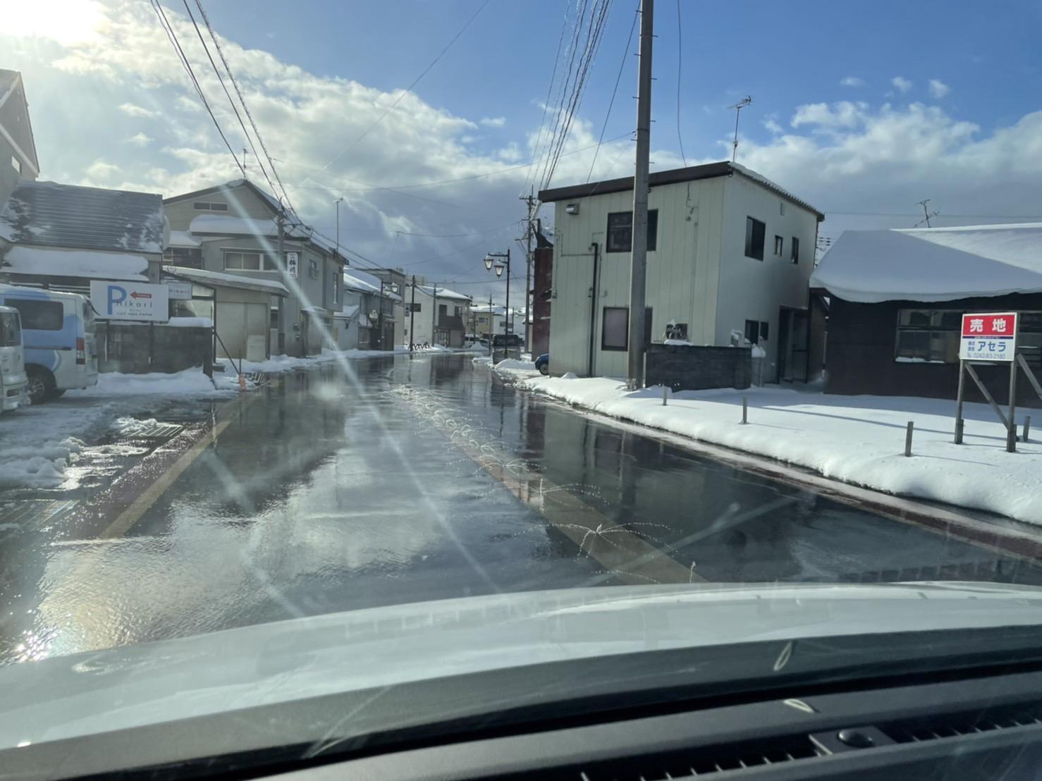 消雪パイプが整備されている道路