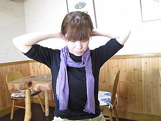 草木染めにご満悦