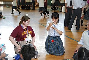 13 07 24 水 09 53 アメリカの高校生がいわき総合高校の生徒と交流 ふくしま教育旅行 お知らせ