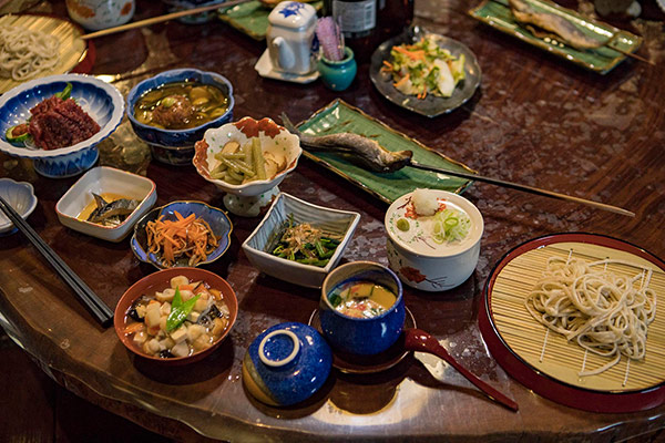 本家扇屋の会津の郷土料理