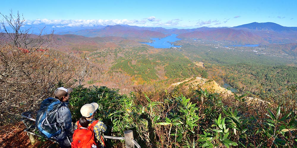 写真：紅葉の磐梯山ジオパークを歩こう